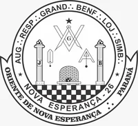 Brasão da Loja Maçônica Nova Esperança nº 26